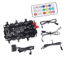 1Pcs ARGB Hub Controller Computer Case Fan Splitter 5V 3-Pin PWM Temperature ... picture