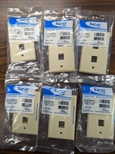 ICC Single Gang Faceplate Flat 2 Port Ivory IC107F02IV picture