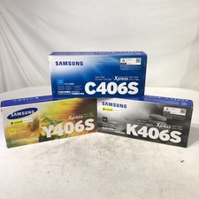 Genuine Samsung CMK 406S Y406S, & C406S Toner  - New Sealed. picture