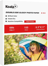 Koala Thick Photo Paper 8.5X11 Inches Heavyweight Double Sided High Glossy 100 S picture