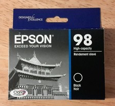 04-2021 Genuine Epson 98 Black ink T0981 T098120 Artisan 835 837 High Capacity picture