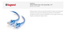 Legrand VS 7FT Blue Snagless C6 CM 576-110-007 Patch Cable  (Pack of 5) picture