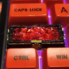 Mechanical Keyboard Flame Crystal Keycaps2.25u Enter Key Resin Coating picture