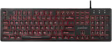 PERIBOARD-317RGB Wired Backlit USB Keyboard - Big Print Letter with RGB picture
