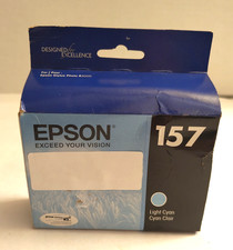 Epson 157 Light Cyan Ink Cartridge T157520 R3000 Genuine Exp 09/2021 NIB picture