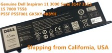 NEW Genuine 0GK5KY GK5KY Battery For Inspiron 11 3000 3147 3148 3152 15 7000 picture