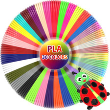 36 Colors 3D Pen PLA Filament Refills, 1.75Mm High-Precision 3D Printing Pen picture