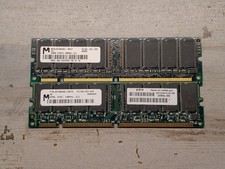 Lot Micron 128MB (2x64MB) PC100 Sdram Dimm Memory Vintage PC PC100-222-620 picture