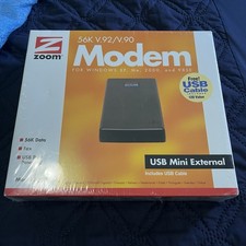 NEW Zoom 56K USB powered External Modem 3090 V.92/V.90 Data Fax XP ME 98 Sealed picture