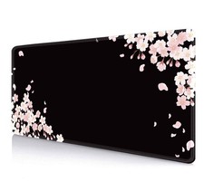 Ethereal Sakura Nightfall Desk Pad Cherry Blossom Large Mouse Mat 35.4x15.7 picture