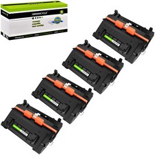 1-4PK CE390A 90A Black Toner Cartridge for HP LaserJet M4555f M4555fskm M4555h picture