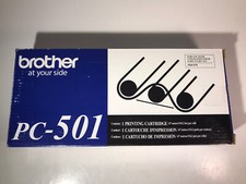 Genuine Brother NEW PC-501 Printing Cartridge for personal Fax-575 Black INK  picture