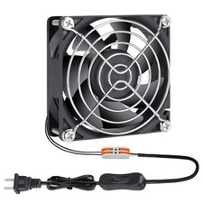 KEYFANCLUB Muffin Fan 110v 120v 220v 3 inch Fan with AC Plug Electronic Cooling picture