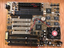 Vintage FIC PA-2007 Socket 7 Baby AT Motherboard picture