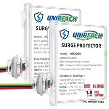 AG3000 HVAC Surge Protector, 120/240V AC, TPMOV Whole House Protection Pack of 2 picture