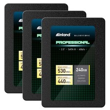 INLAND Professional 3 Pack 240GB SSD 3D NAND SATA III x 3, x 3 picture