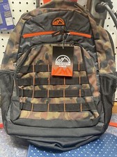 Mountain Edge Black And Brown Camouflage￼Backpack School Book Bag picture
