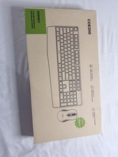 Wireless Bluetooth Keyboard Mouse Combo COE200 Ergonomic Wrist Rest Full-size picture