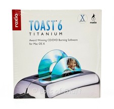 Roxio Toast 6 Titanium CD/DVD Burning Software New Sealed Cardboard Sleeve w/SN picture