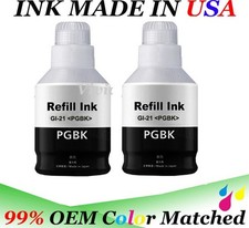 VC 2 PK GI-21 Black ink refill bottle For Canon Pixma Megatank G1220 G2260 G3260 picture