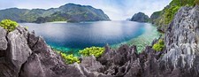 Landscape photography nature panorama hills island sea Custom Gaming Mat Desk picture