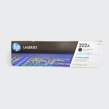 HP 202A Black Original LaserJet Toner Cartridge (CF500A) New Open Box - Repacka picture