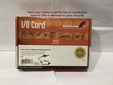StarTech. 2-Port Serial CardBus Adapter for Laptop Computers (Model CB2S650) NOS picture