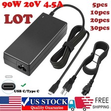 LOT 5/10/20/30PCS 90W USB-C Laptop Charger For Acer Lenovo Dell Asus Chromebook picture