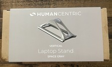 HumanCentric Vertical Laptop Stand for Desks in Space Gray Upright Adjustable picture