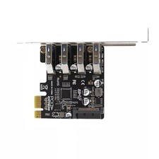 4 Ports USB 3.0 PCI-E Expansion Card PCI Express PCIe USB 3.0 HUB Adapter 5Gbps picture