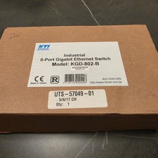 KGD-802-B KTI Industrial Managed 8-Port Gigabit Ethernet Switch SFP DIN Rail NOS picture