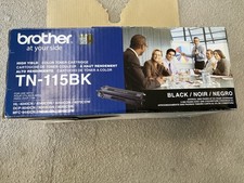 Genuine Brother TN-115BK Black Toner Cartridge Sealed Bag Open Box NOS picture