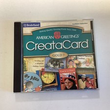 AMERICAN GREETINGS CREATACARD GOLD 7 CD-ROM (2002) BRODERBUND ~ WINDOWS 98/2000+ picture