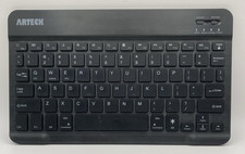 Arteck HB030B Universal Slim Portable Wireless 7-Color Backlit Keyboard Untested picture