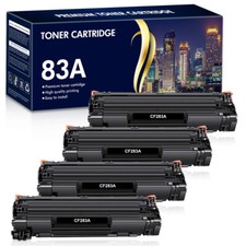 4PK Black CF283A 83A Toner Compatible For HP LaserJet Pro M127fn M127fw Printer picture