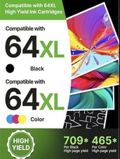 64XL Compatible Ink Cartridge Combo Pack Black Color High Yield for HP Envy picture
