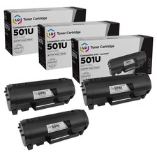 LD Comp Lexmark 50F1U00 501U 3PK Ultra HY Black MS510dn MS610 Series picture