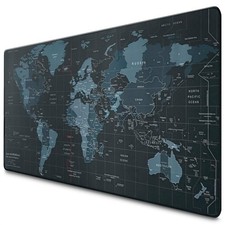 35x15.7 Inch World Map Gaming Mouse Pad XL Desk Mat for Keyboard and Mouse picture