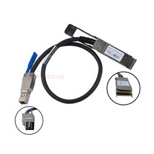 12G External Mini SAS Cable SFF-8436 to SFF-8644 HD Cable 30AWG 0.5Meters picture