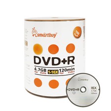 100 Smartbuy 16X DVD+R DVDR 4.7GB Logo Top Data Video Blank Recording Disc picture