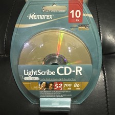 Memorex CD-R 10 Pack 700MB 80 Min 52X Blank Recordable Discs Same Day Shipping picture