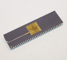 Rare Motorola MC68000L12 CPU gold top purple vintage 1984 date tested WORKS picture