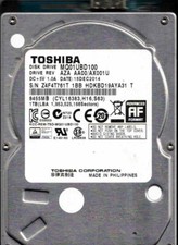 MQ01UBD100, AZA AA00/AX001U,  HDKBD19AYA31 T,  1BB  TOSHIBA SATA  1TB  DEC 2014 picture