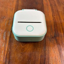 Phomemo T02 Mini Thermal Printer Mint Green White Portable Bluetooth Inkless picture