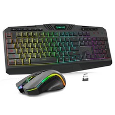 Redragon S101M-KS Wireless Gaming Keyboard and Mouse RGB 4800 DPI Combo picture