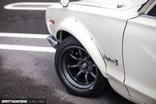 Cars nissan skyline h t 2000 gt r hakosuka tuning custom Desk Mat Stitched picture