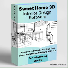 Sweet Home 3D Graphic Interior Design Architect Software 2026 Windows/Mac USB picture