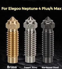 Brass/Copper Alloy/Hardened Steel Nozzle For Elegoo Neptune 4 Plus/4 Max 0.4mm picture