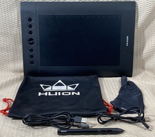 Huion H610PRO H610 PRO Graphic Pen Tablet w/ Sleeve, Pen, Glove & Cables TESTED picture