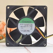 SUNON KD1208PTB1 8025 DC12V 1.7W 8CM 3-Wire Silent Cooling Fan picture